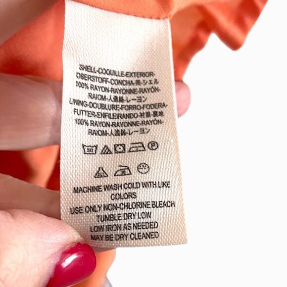 Free People Dear You Floral Dress Peach Sz S - Picture 8 of 8